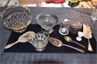 Box Lot of Misc. Silverplate and Sterling and