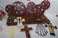 Crosses & Movie Reel Wall Art