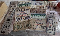 20 Vintage License Plates (Some Front & Back)