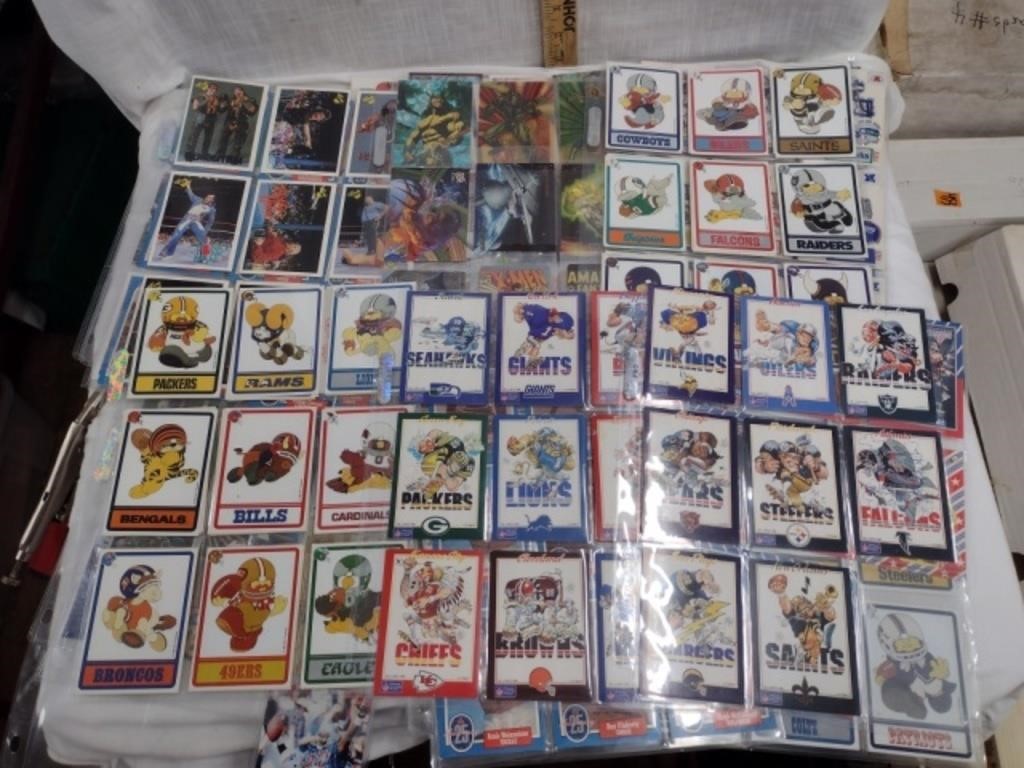 Collection of Football/Wrestling Cards
