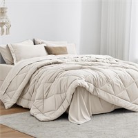 Love's cabin King Size Comforter Set Off White  7