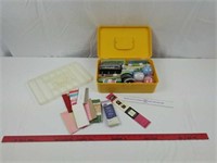 Sewing case with miscellaneous items