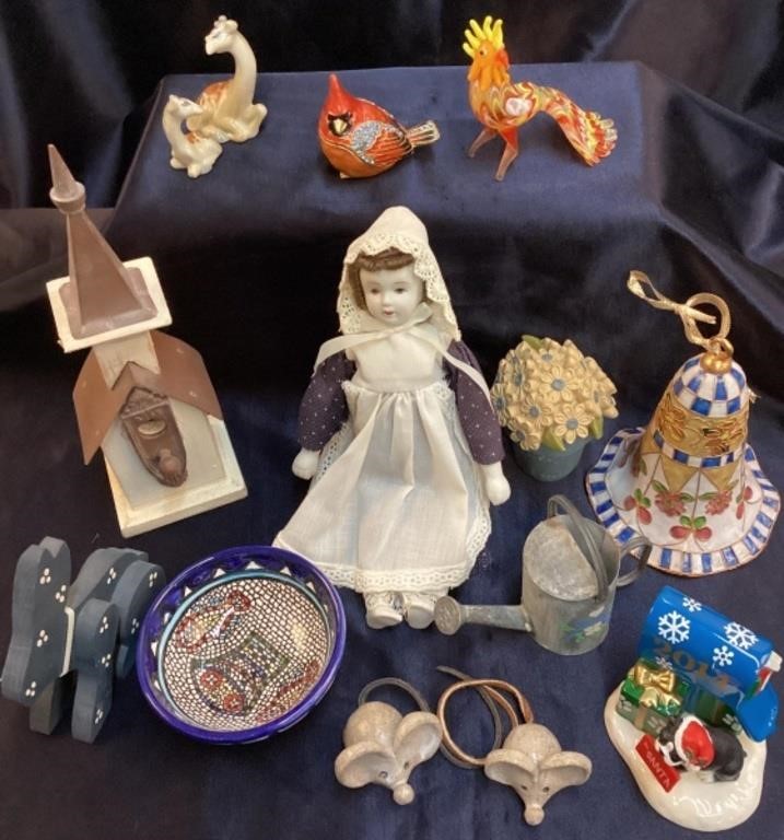 Miniature Items, Doll. Church, Wade Figures, etc.