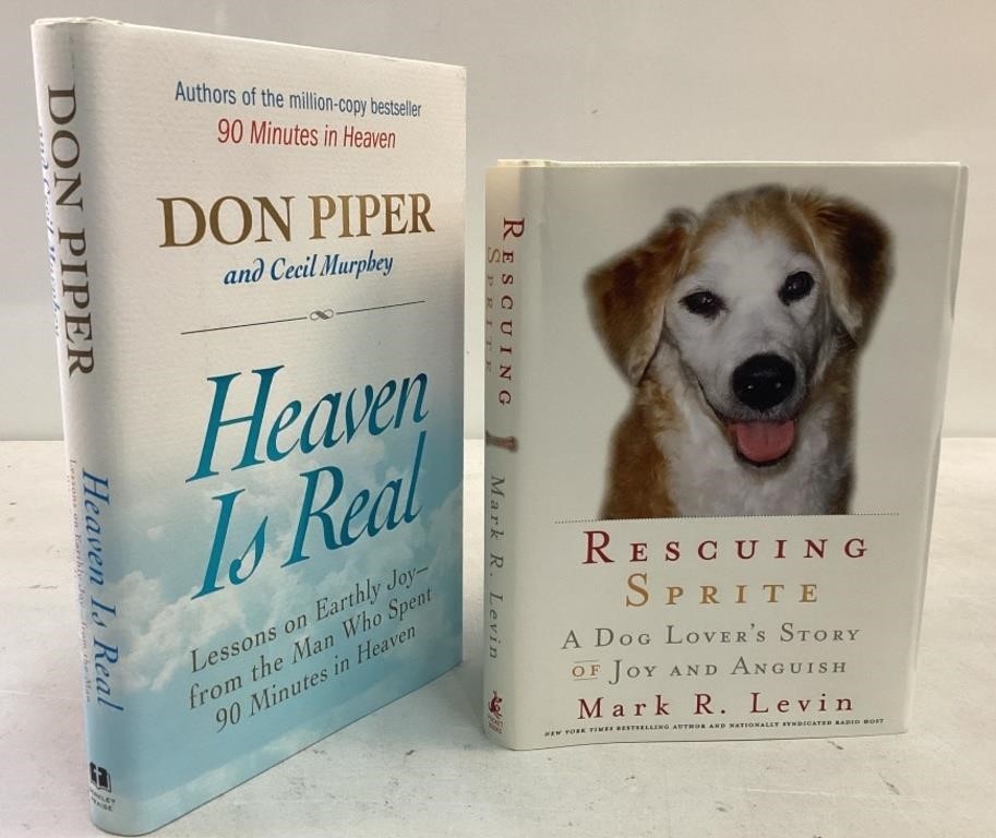 (2) Hardback Novels - Rescuing Sprite & Heaven is