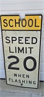 48" X 24" School Speed Limit Sign