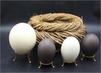 Decorative Eggs & Nest