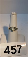 10K Milky Marquee Opal Ring sz. 6 3/4, 1.74 grams