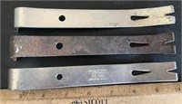 (3)SMALL PINCH BARS-STANLEY & MORE