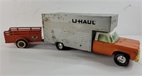 Vintage Nylint Uhaul truck and trailer