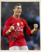 Cristiano Ronaldo Autographed Soccer Photograph