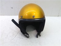 Gold Metallic Finish Cycle Helmet