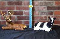 Deer & Cow Figurine