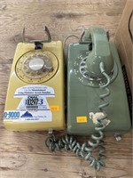 2 vintage rotary phones