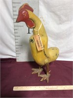 Marvin the Large Carved Wooden Rooster
