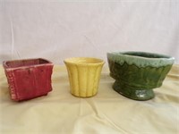 Vintage Pottery Planters Small