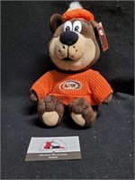 Classic 10"  A & W Roor Beer Plush toy Bear
