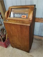 WOOD JUKE BOX CABINET