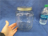 coca-cola glass jar with lid