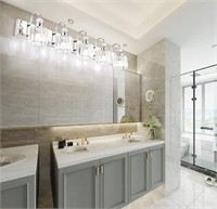 Ralbay Modern LED Crystal Bathroom Vanity Light, 5