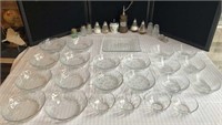 Collection of Glass Plates, Bowls & S&P Shakers