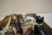 (9) Dog Figurines
