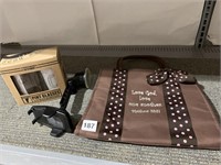 GLASSES, CELL PHONE HOLDER, BAG/PURSE WOOD