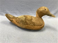 Antique duck decoy with lead weight, approx.. 17"