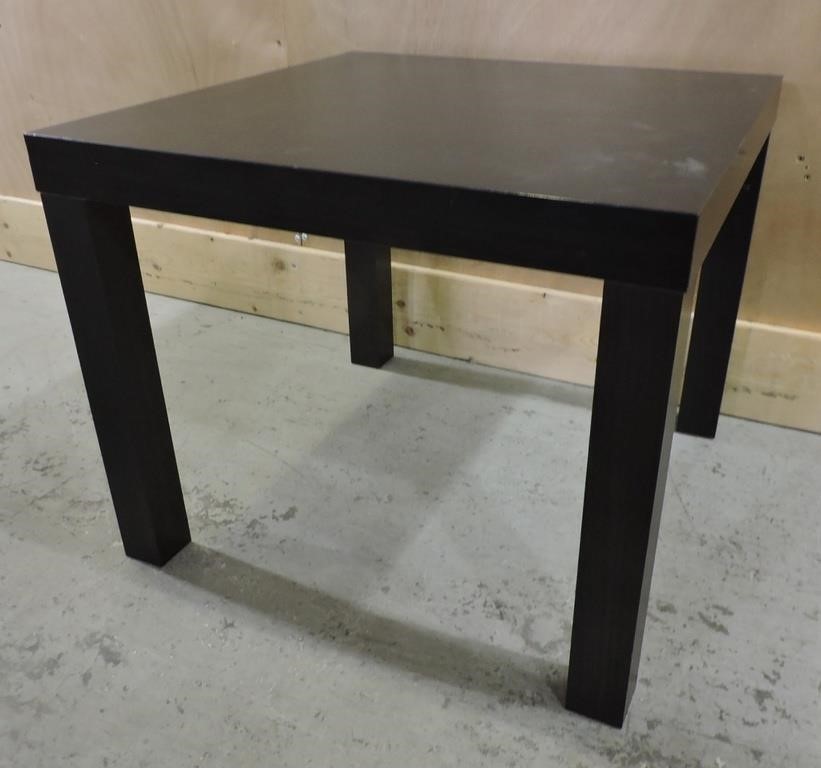 IKEA LACK BLACK SQUARE SIDE TABLE 21.5"W 18"T