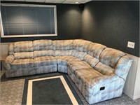 3 Piece Sectional Corner Sofa With Recliners