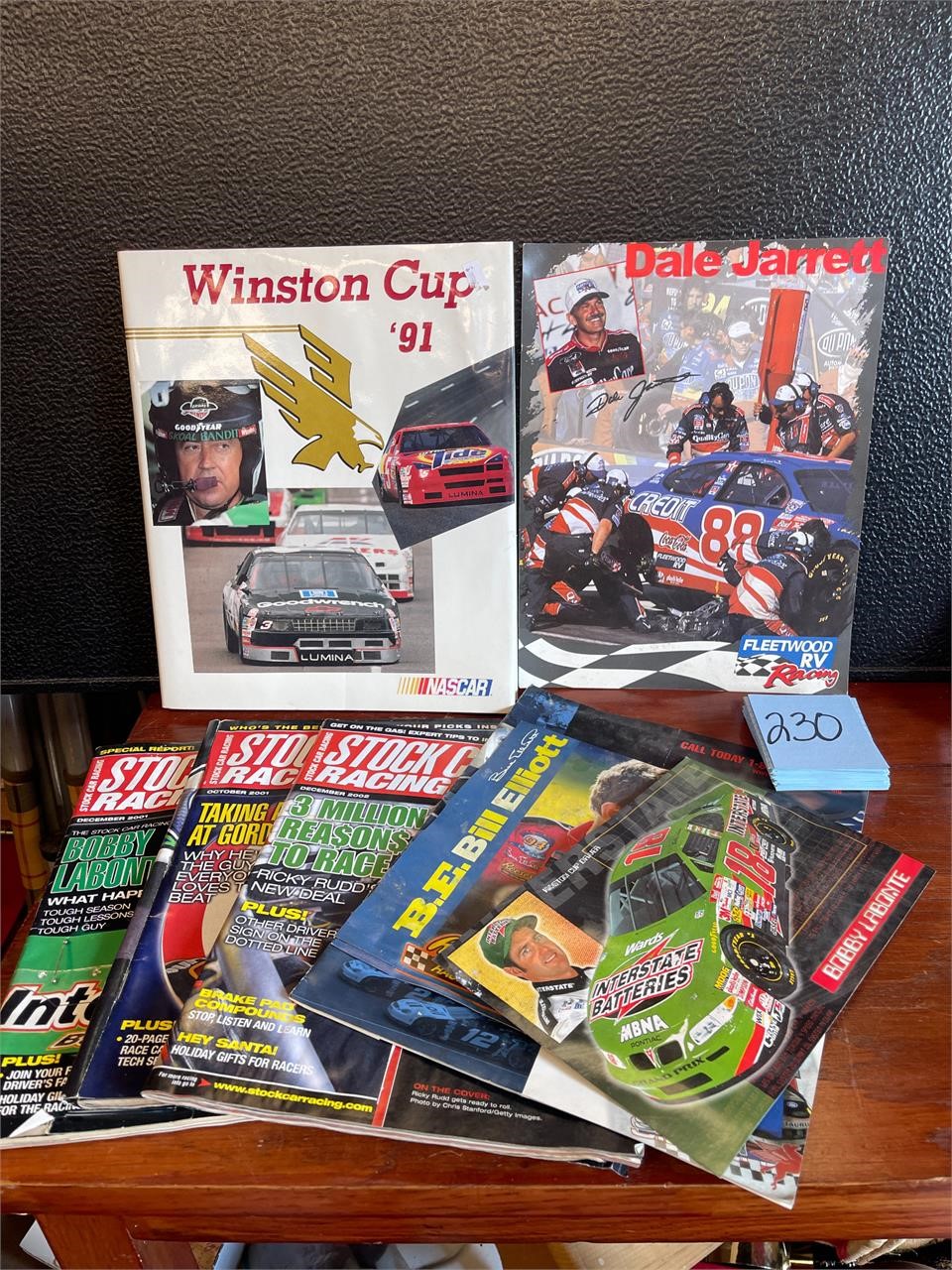 91 Winston Cup book and racing magazines lot