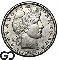1898 Barber Half Dollar, AU++