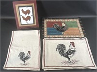 Rooster Kitchen Towels Placemats Wall Decor