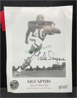 Autographed Gail Sayers Apple Blossom Sports