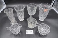 Cut Lead crystal vases
