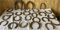 BOX OF HORSESHOES