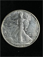 1944-S Silver Walking Liberty Half-Dollar AU+