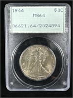 1944 Silver Walking Liberty Half-Dollar MS64 PCGS