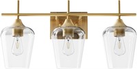 VONLUCE 3 Light Bathroom Vanity Fixture Gold