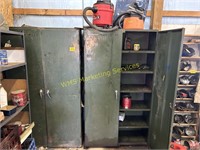 2 Metal Cabinets & Contents