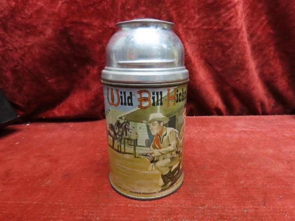 Aladdin Wild Bill Hickock drink lunchbox thermos.