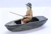 Weller Fishing Boy on Boat