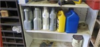 Shelf lot of car oil, and anti freeze