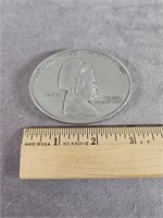 PEWTER US MINT 1977 ASSAY COMMISSION MEDAL