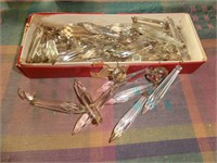 box of chandelier crystal prisms