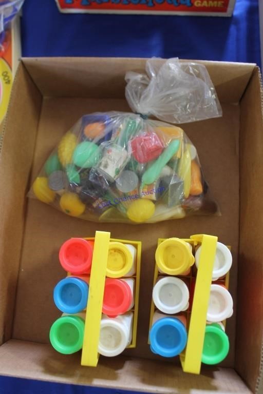 Lot of Toy Kitchen Pretend Food Items