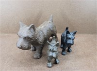 Cast Iron Scottish Terrier Dog Door Stops