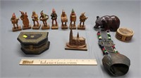 Smalls Lot: Wood Carvings & More