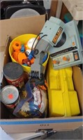Box of Vintage Building Toys