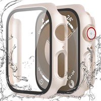 2 Pack Waterproof Case for Apple Watch Series 9 8