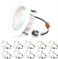 Sunco Lighting 10 Pack Retrofit LED Recessed Light